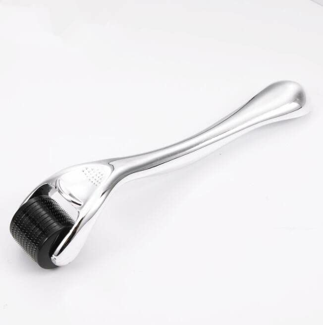 Derma Roller Microneedling Roller for Face Body Beard - 540 Titanium 0.25mm Microneedle Roller for Home Use