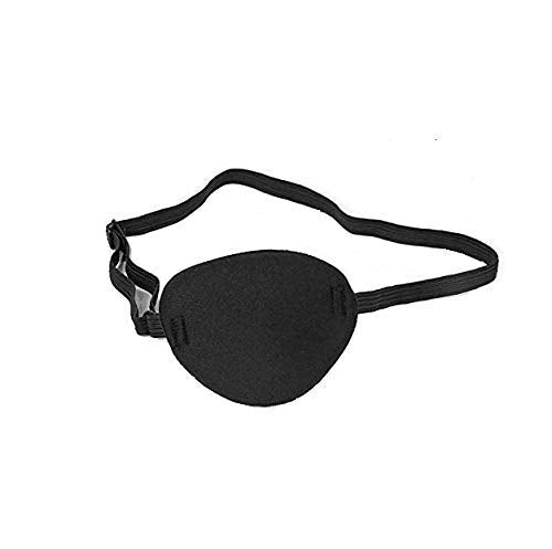 Adults And Kids Black Adjustable Soft and Comfortable Sponge Eye Patch Strabismus Eye Mask With Buckle For Recovery Eye And Cure Children Lazy Eye
