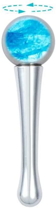 @ PLATINUM Stainless Steel Rotating Ice Globe for Face and Eye Area - Cooling and Warming Roller with Gel - Cryo Eye Roller