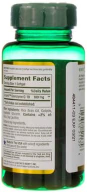 Nature's Bounty CoQ10, Helps Maintain Healthy Blood Pressure, 100 mg, Rapid Release Softgels, 75 Count