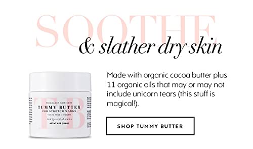 The Spoiled Mama Tummy Butter Stretch Mark Prevention Cream | Safe for Pregnancy | Non-Toxic | Vegan | Made in USA | OBGYN Formulated | Hydrating Body Cream Butter Lotion