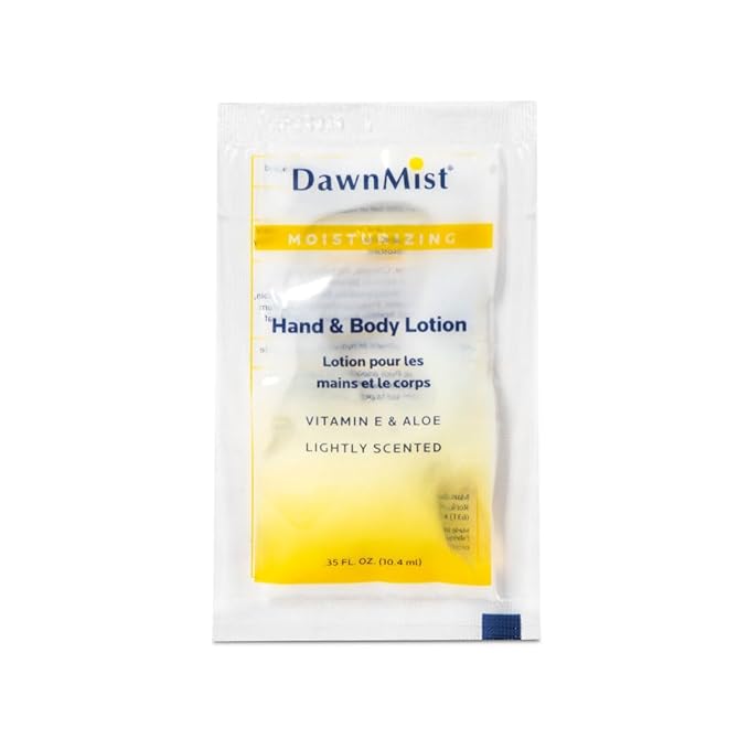 Dukal PH10 Hand and Body Lotion, Single-Use Packet, 0.35 oz, Pack of 20