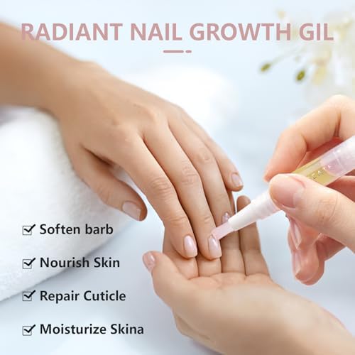 2PCS Cuticle Oil Pen, Nail Growth and Strengthener,Nail Growth Oil,Nail Hardener for Damaged nails
