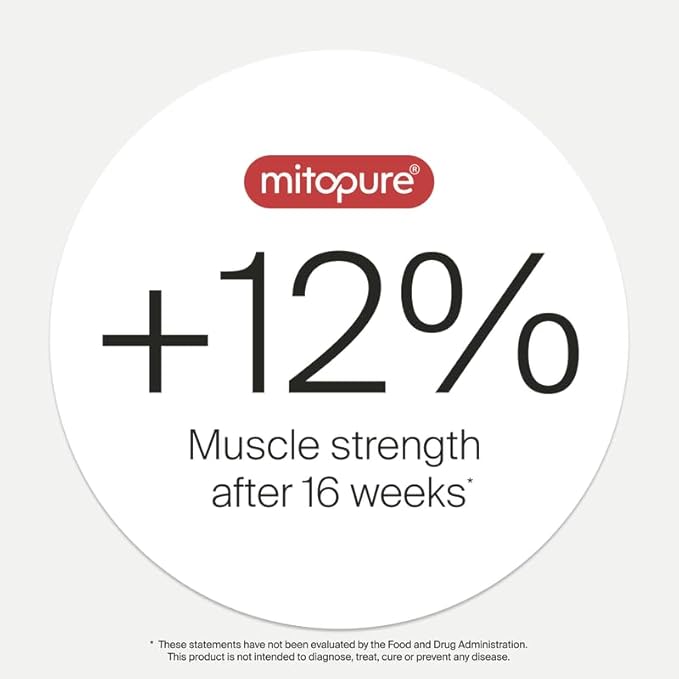 Timeline Mitopure Urolithin A - First Clinically Proven Supplement for Healthy Aging and Cellular Renewal - Mitoceutical for Muscle Strength, Endurance and Longevity - 60 Softgels Refill