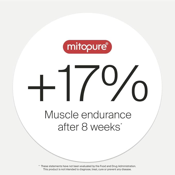 Timeline Mitopure Urolithin A - First Clinically Proven Supplement for Healthy Aging and Cellular Renewal - Mitoceutical for Muscle Strength, Endurance and Longevity - 60 Softgels Refill