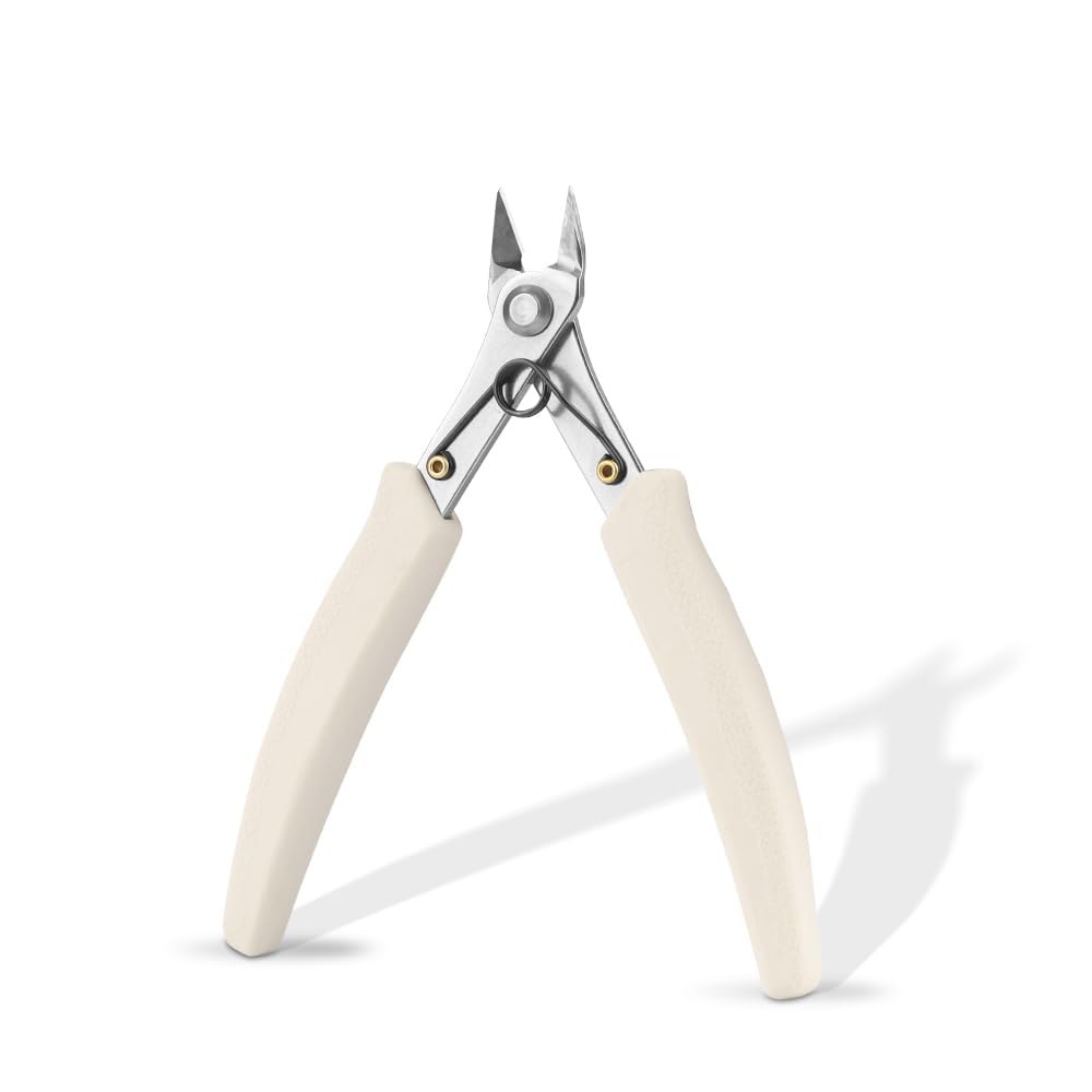 Hair Extension Pliers with Silicone Handle Anti-slip Keratin Bond Cutters for Pre-bonded Extensions K-Tip Extensions Electrical Wire Cable Cutters Wire Flush Cutters Wire Clippers Nippers