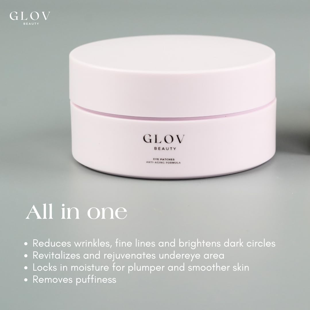 Glov Beauty Intense Rejuvenating Under Eye Gels - Hydrating Eye Mask w/Hyalronic Acid & Hydrolyzed Collagen - Under Eye Patches For Dark Circles - Minimize Puffiness & Wrinkle Reducer - 30 Pairs