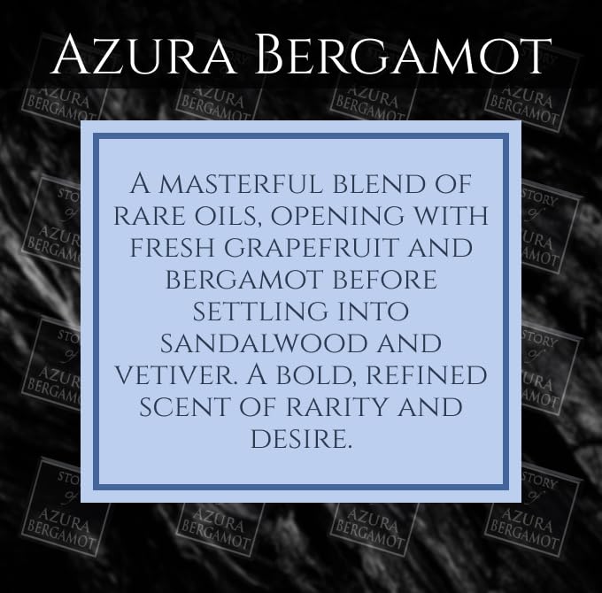 Prince Parfums Dubai – Story of Azura Bergamot – Men’s Extrait de Parfum 3.4 Ounces – Luxury Cologne with Grapefruit, Bergamot, Sandalwood & Vetiver – Fresh, Bold & Long Lasting Fragrance