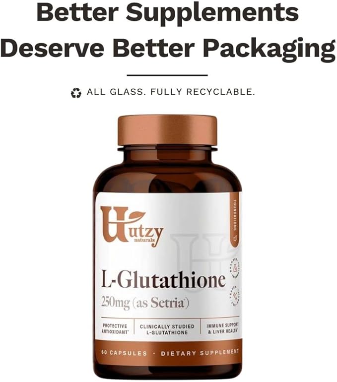 L-Glutathione | Immune Health & Antioxidant 250mg Reduced 60 Capsules