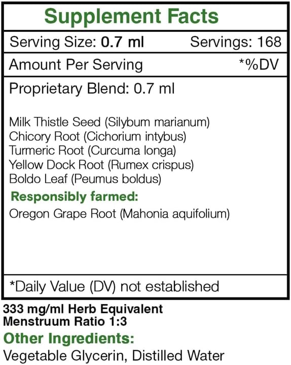 Liver Alcohol-FREE Extract, High-Potency Herbal Drops, 2x4 oz