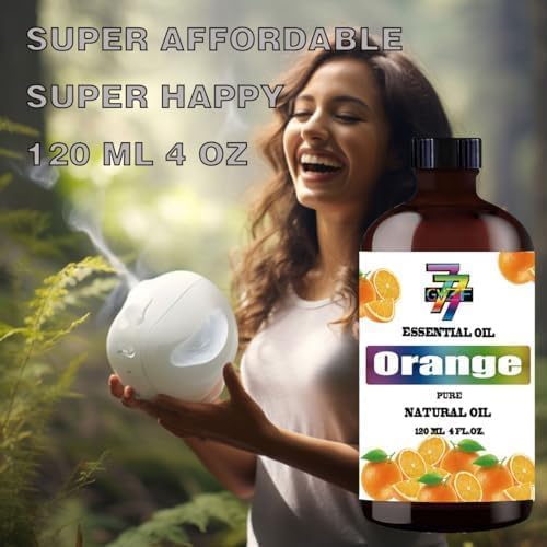 Sweet Orange Essential Oil (4 oz) โ 100% Pure Fragrance Oil for Diffusers, Humidifiers, Relaxation, Bath, Candles, Soap Making, DIY, Home Cleaning, Gifts