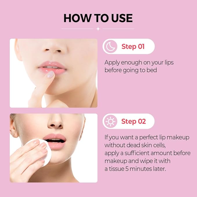 Klavuu Lip Mask Set (2PCS) โ Overnight Deep Hydrating Korean Lip Balm Treatment for Very Dry, Chapped Lips | Lip Lightening & Plumping with Instant Hydration | Gentle Exfoliating (Berry & Berry)