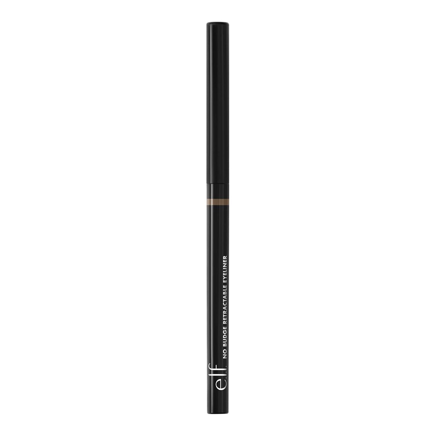 e.l.f. No Budge Retractable Eyeliner, Creamy, Ultra-Pigmented & Waterproof, Creates Bold & Defined Lines, Vegan & Cruelty-Free, Coffee