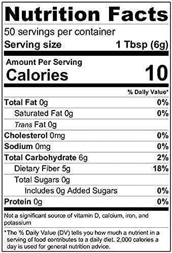 Prebiotic Fiber Supplement for a Healthy Gut | Fiber Powder with Zero Grit Zero Taste and No Bloating or Gas | Feel Full Faster | Keto Non-GMO Gluten Free Vegan 200 Servings