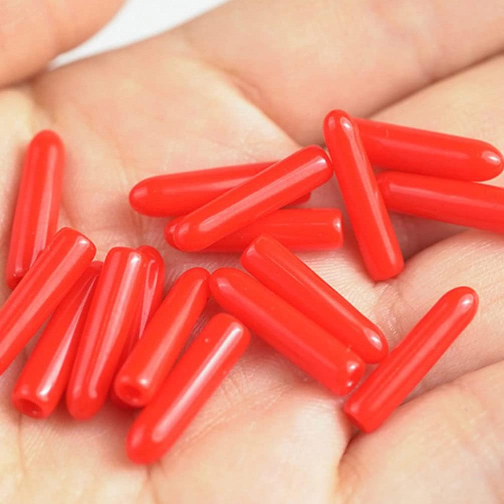 Lurrose Silicone Caps for Tweezers 100Pcs Protective Tip Guards Lash Extensions Cover Rubber Tweezer Tip Cap for Beauty Tools