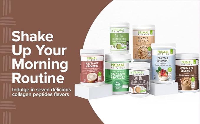 Primal Kitchen Chocolate Collagen Fuel® Drink Mix, Chocolate Coconut Collagen Peptides, No Dairy or Artificial Sweeteners, 15 Ounces