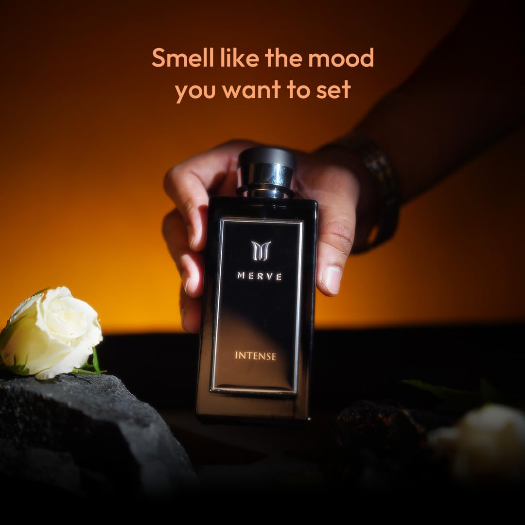 Merve Intense Premium Long Lasting Fragrance Luxury Scent For Men | Citrus, Fruity, Amber