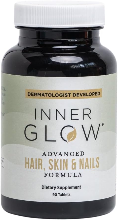 Advanced Hair, Skin & Nails Formula - Dermatologist and Plastic Surgeon Developed, clinically Tested for visibly Stronger and Thicker Hair in 12 Weeks