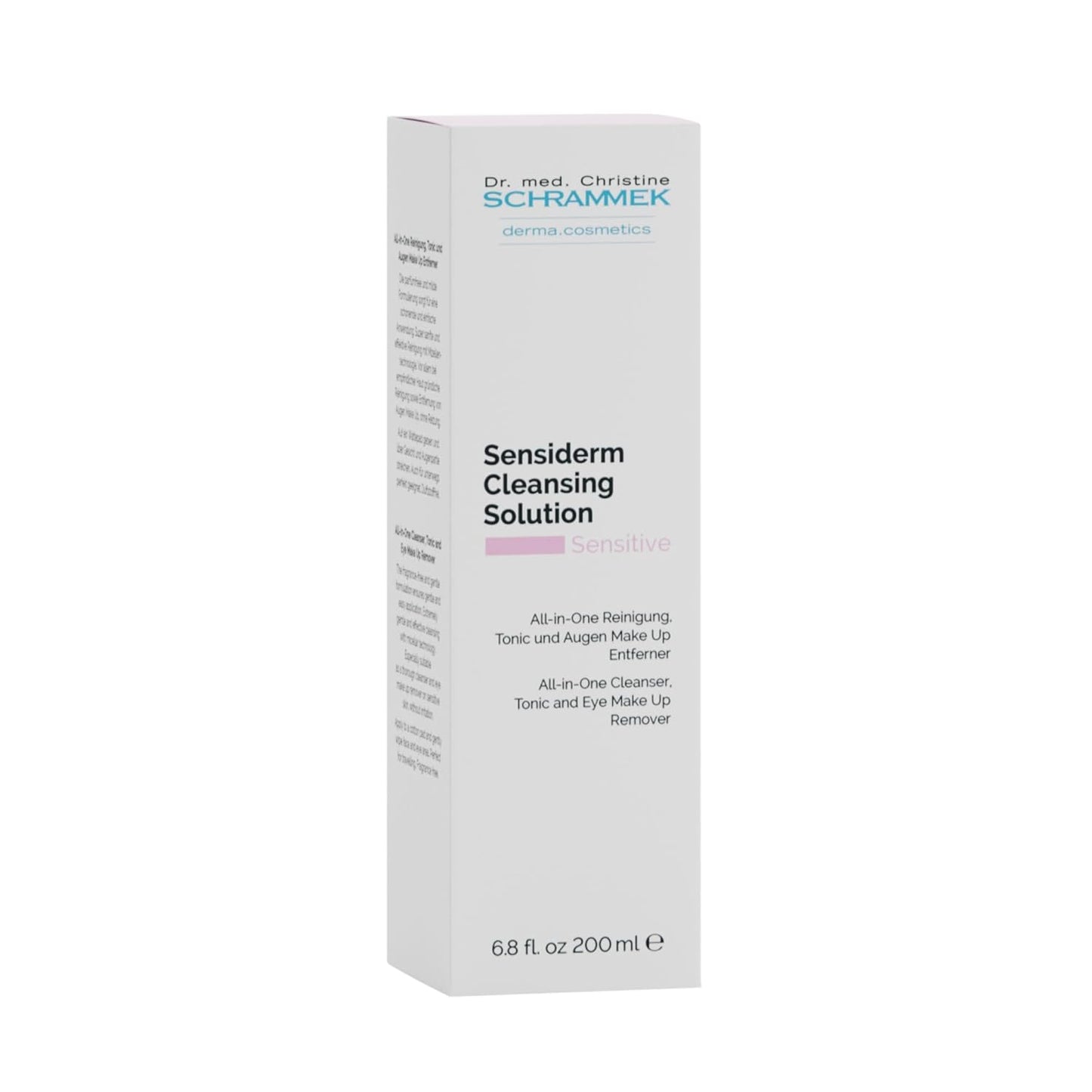 Sensiderm Cleansing Solution (6.75 fl oz) - 3-in-1 Micellar Makeup Remover & Toner - Fragrance-Free - Gentle Cleanser for Sensitive Skin - Dr. Schrammek