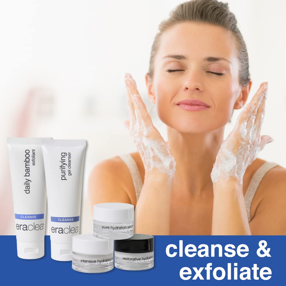 eraclea Skincare Set, Travel Size Face Cleanser, Exfoliant, Soothing Serum, Day Cream, and Night Cream, Skincare Gift Set and Travel Set - 5 Piece Set