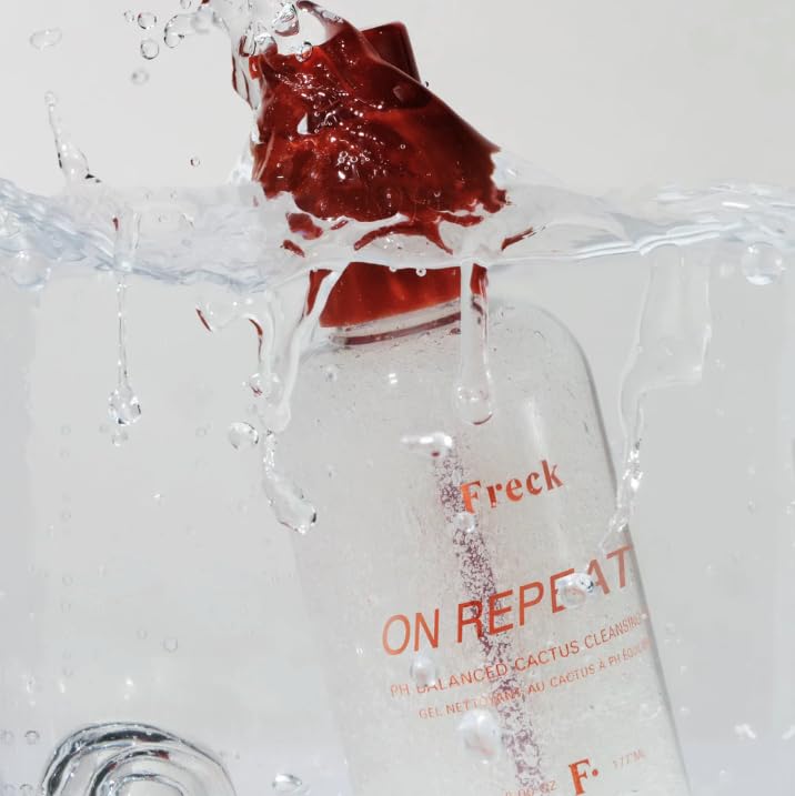Freck Beauty ON REPEAT PH Balanced Cactus Cleansing Gel – Gentle Makeup Remover, Antioxidant-Rich Botanical Extract Blend, Allantoin & Cactus Flower, Alcohol-Free, Fragrance-Free, Vegan | 177ml
