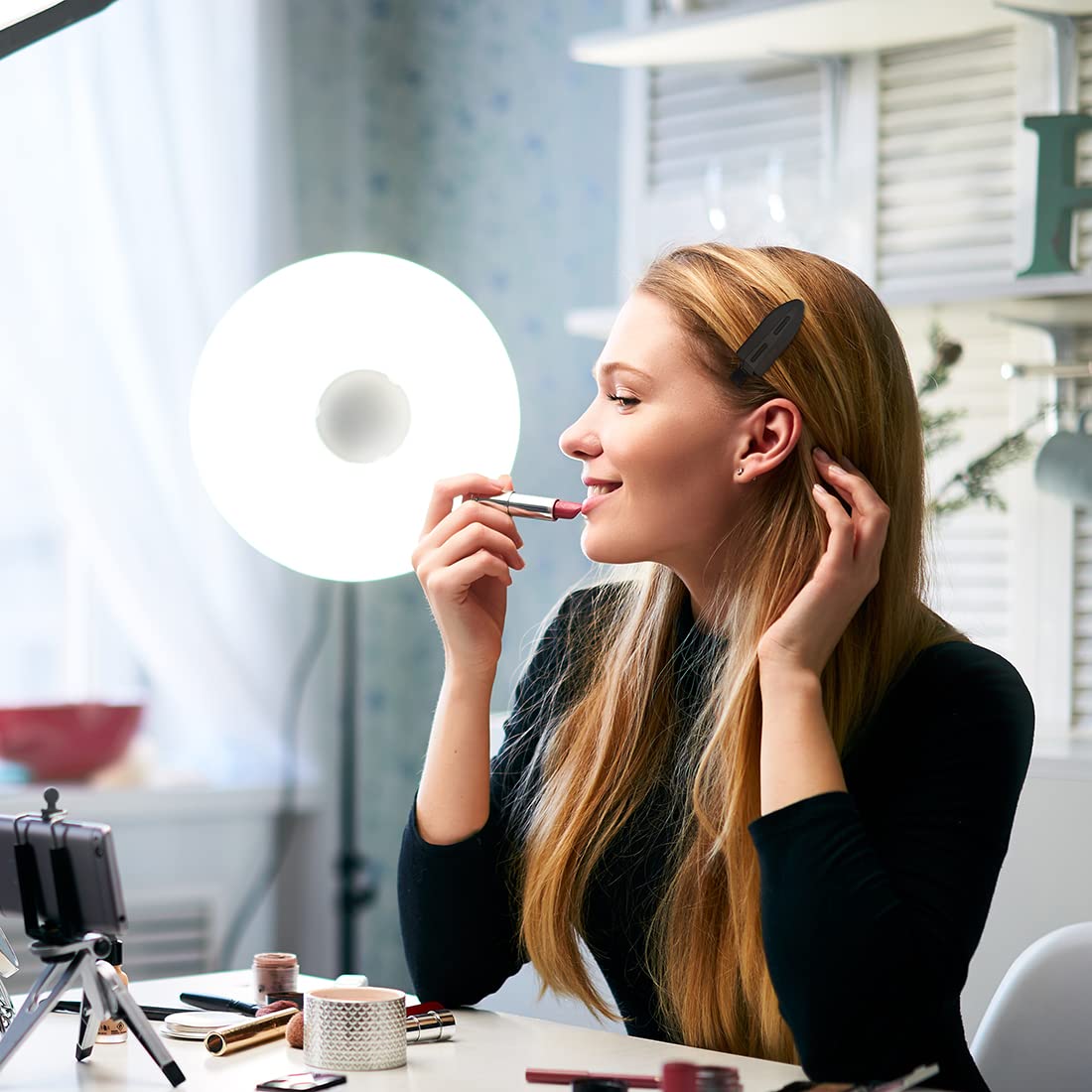 minihope No Crease styling Clips, Big size 3.1inch 8cm,Black,8-count.…