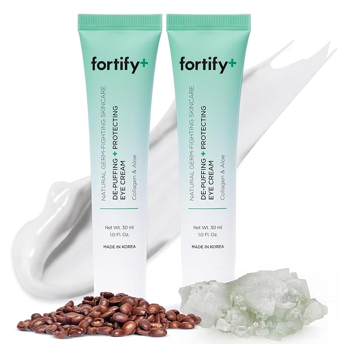 Fortify 9-in-1 Natural Skincare Eye Cream โ 2 Pack Anti-Aging Under Eye Cream for Dark Circles, Puffiness & Bags Under Eyes โ 30ML