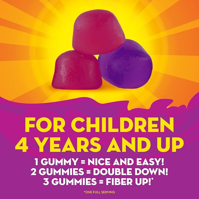 Metamucil Kids Fiber Supplement Gummies, No 5g Prebiotic 120ct Gummies