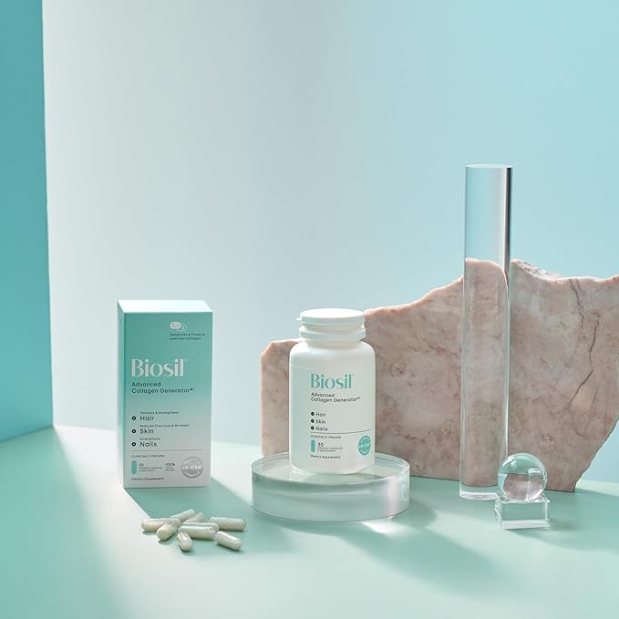 Biosil Collagen Generator - 60 Original Capsules - with Patented ch-OSA Complex - Generates & Protects Your Own Collagen - GMO Free - 30-Day Supply