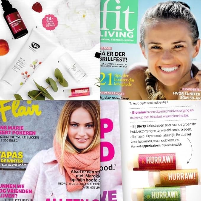 Hurraw! Almond, Cardamom, Rose (Vata) Lip Balm, 3 Pack: Organic, Certified Vegan, Cruelty and Gluten Free. Non-GMO, 100% Natural Ingredients. Bee, Shea, Soy and Palm Free. Made in USA