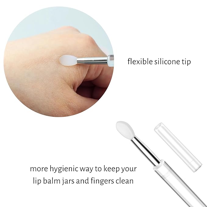 Set of 6 Medicated Lip Balms. Carmex Lip Balm Moisturizer: 3 Jars and 3 Tubes. Trusted Relief for Dry, Chapped Lips. Bundled with Silicone Lip Brush and Lip Balm Holder Keychain (White)