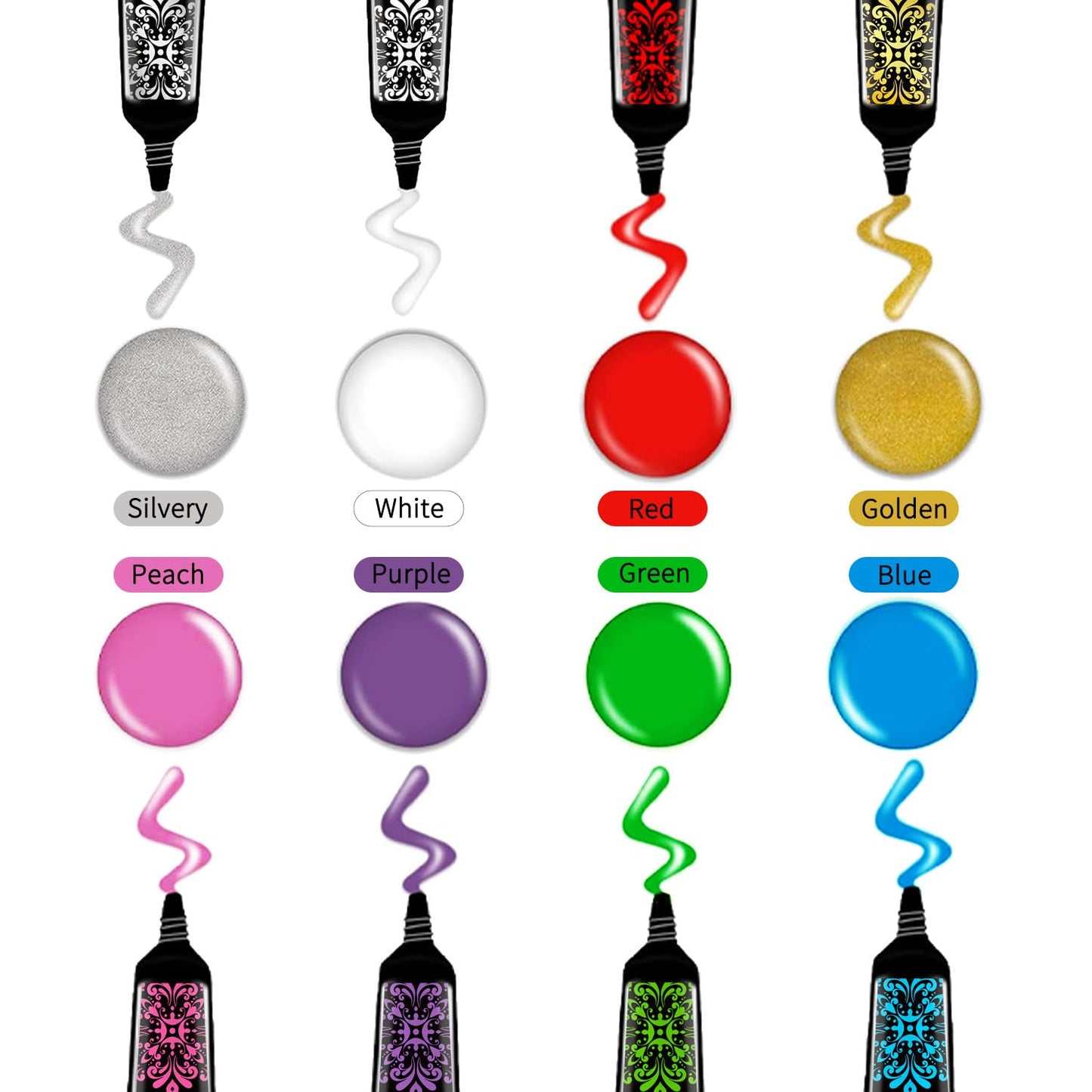 Nail Stamping Gel Polish Kit 2pcs Templates 8 Colors Nail Stamping Polish Gel Unleash Your Creativity with Our Kit Ideal for Home User Salon SET5