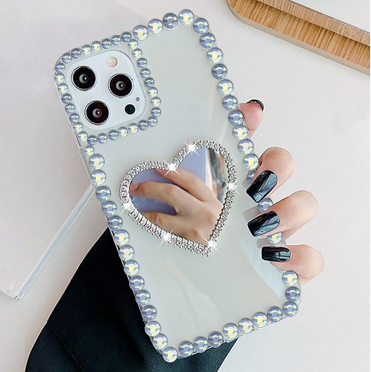 3090 Pcs 4 Sheets Rhinestone Stickers 3/4/5/6 mm Self Adhesive Craft Rhinestones Gems for Face Eyes Makeup Hair Body (AB-3/4/5/6mm)