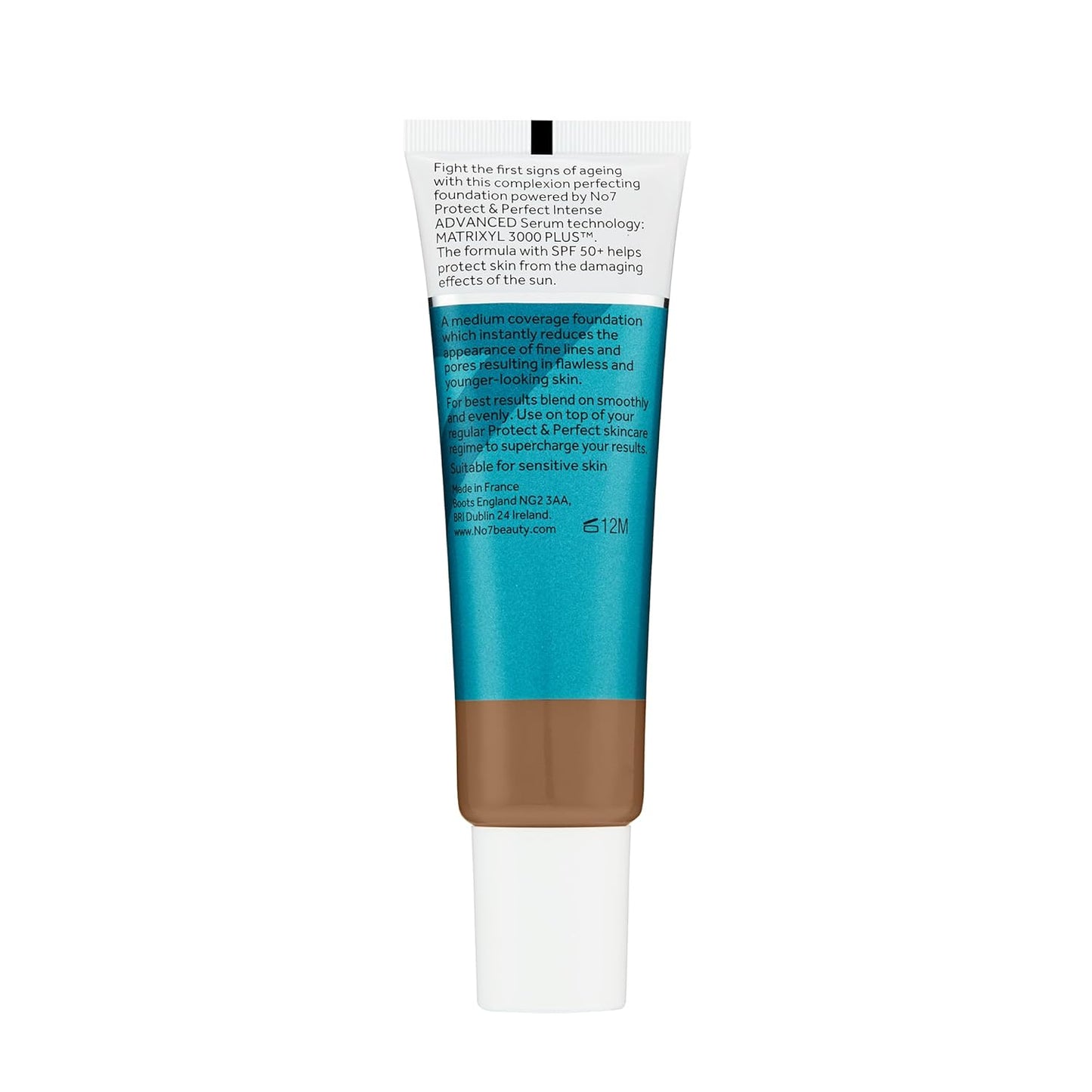 No7 Protect & Perfect Advanced All in One Foundation - Deeply Bronze - Age Defying Foundation Makeup with SPF 50 - Makeup Base Cream Helps to Reduces Redness & Blurs Visible Pores (30ml)