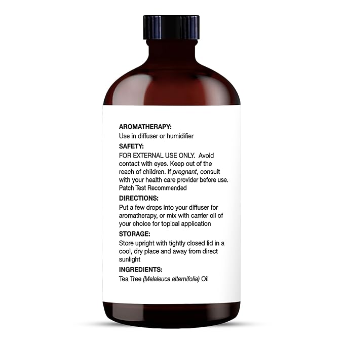 MAJESTIC PURE Tea Tree Essential Oil with Glass Dropper | 100% Pure and Natural Tea Tree Oil | Premium Grade Essential Oils for Diffusers, Skin, Aromatherapy, Massage | 4 Fl Oz