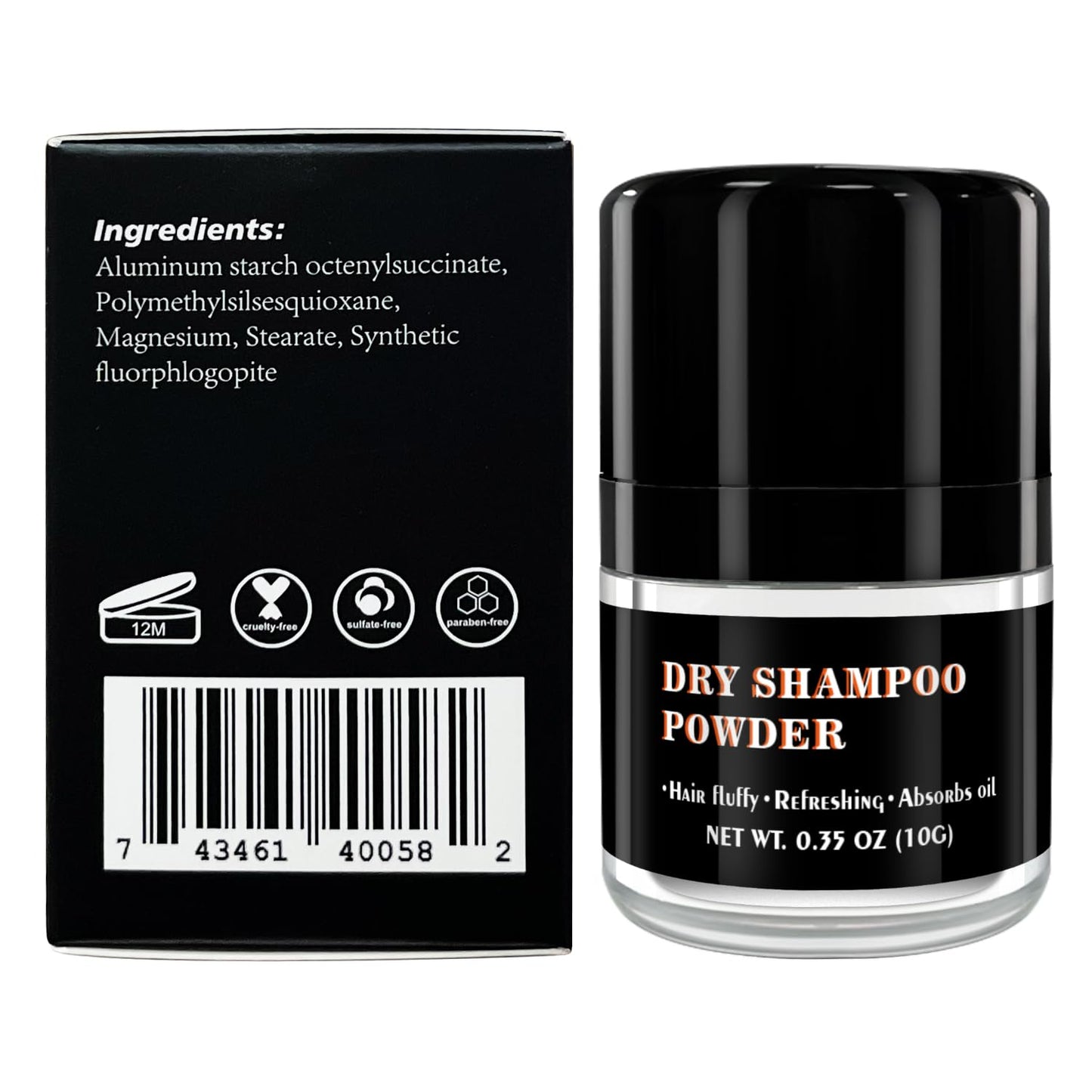 CNNY Dry Shampoo Powder for Hair Refreshing, Volumizing Powder for Root Fuller Looking Natural Hair, No White Residues, Non Toxic, Non-Aerosol, Travel Size Dry Shampoo for Men and Women 0.58 oz