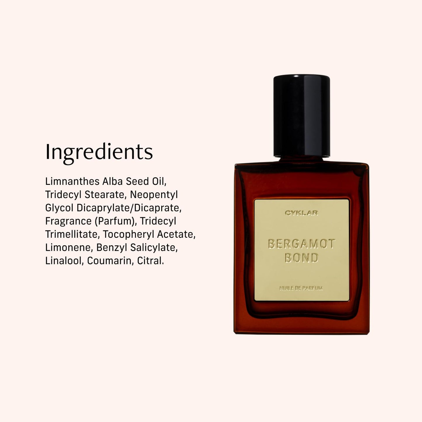 CYKLAR Perfume Oil Roll-On. Travel-Friendly Bergamot Bond Fragrance with Bergamot, Verbena, and Cashmere. Long-Lasting Essential Oil Parfum for Women and Men. 0.5 Fl Oz Scented Rollerball Bottle