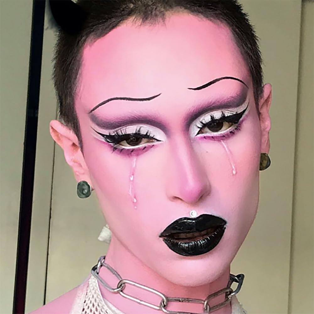 Mysense Pink Face Body Paint Stick, Eye Black Stick for Sports Football Baseball Softball, Pink Lipstick Facepaint for Halloween Costume SFX Cosplay Makeup