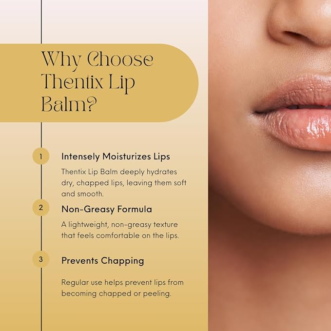 Lip Balm, 10ml (.35oz) - Hydrating & Soothing, Made with Beeswax