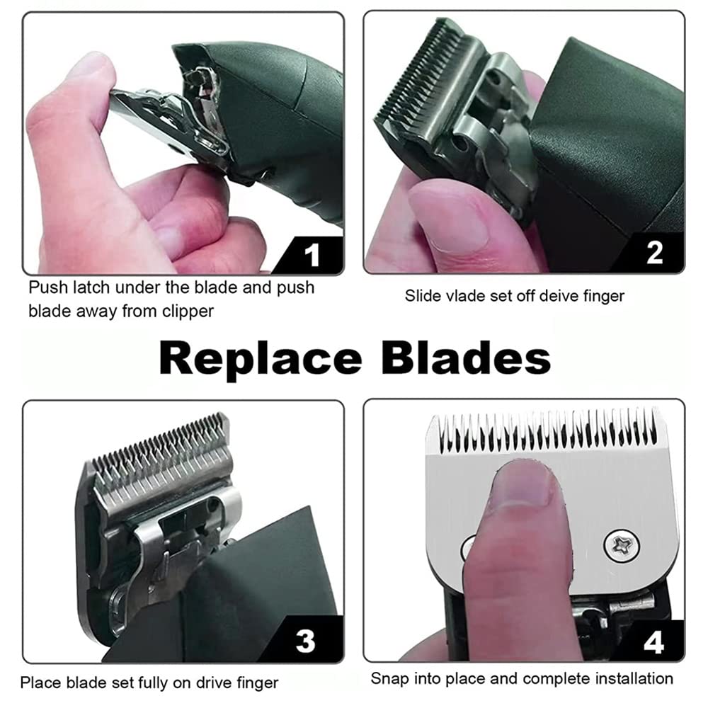 Rplacement Clipper Blade Compatible with Oster Detachable Classic 76 Octane Clipper, Size #3.75, 3¾" (13 mm) fit for Detachable Blade Clippers