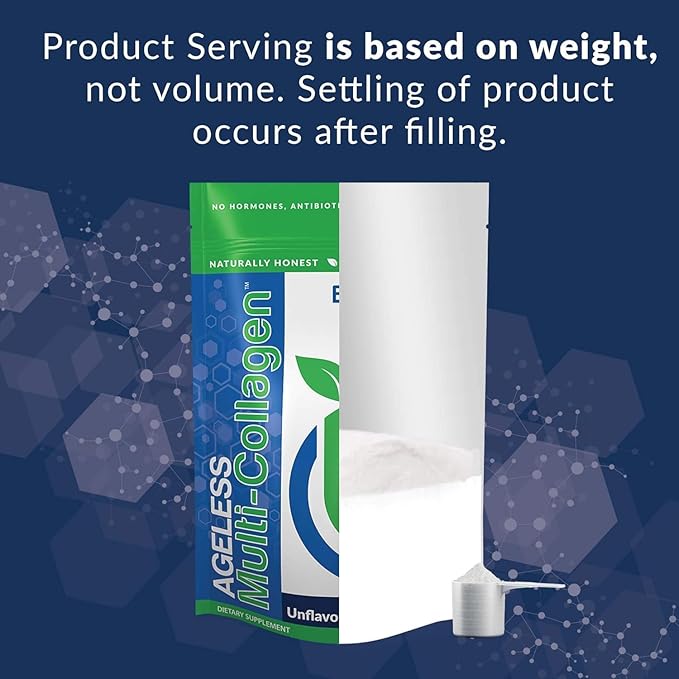 BioTrust Ageless Multi Collagen Peptides Powder – 5 Types (I, II, III, V, X) – Unflavored Collagen Powder for Women & Men – Hydrolyzed Protein – Grass Fed Beef, Fish, Chicken, Eggshell Membrane, 3-pk