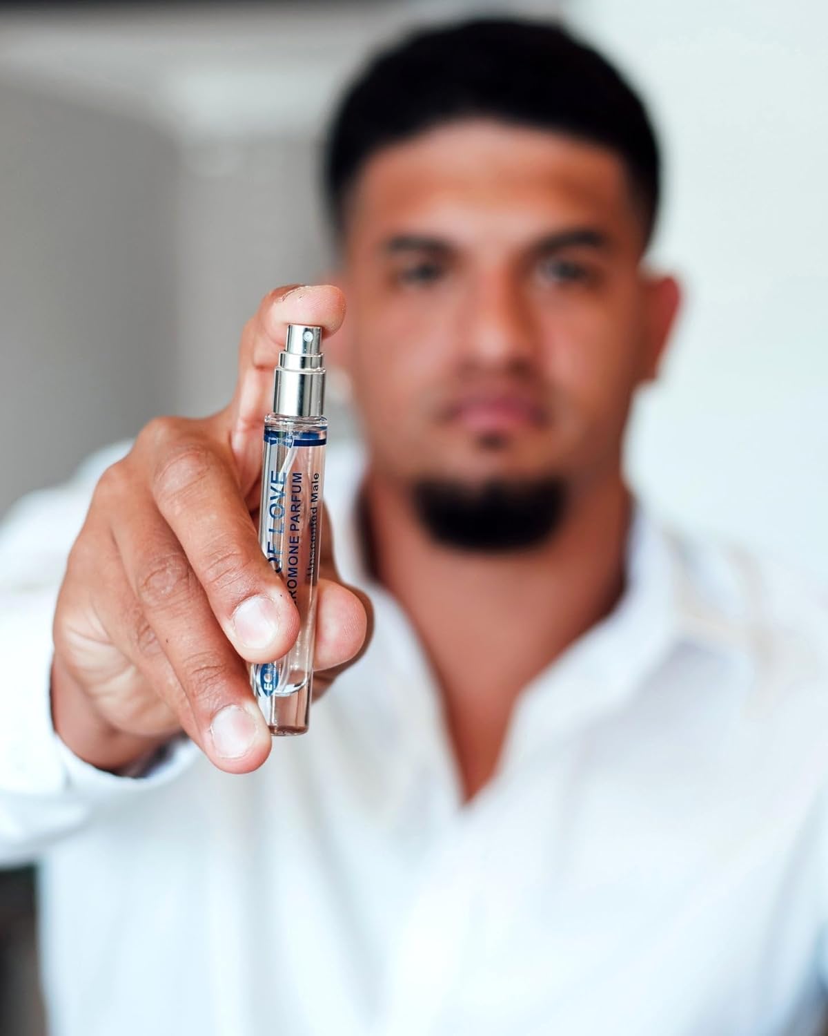 Eye of Love Unscented Pheromone Cologne for Men - Fragrance-Free Parfum Enhancer - Plant-Based Pheromones to Layer with Your Favorite Scent or Wear Alone - 10ml/0.34fl oz - Subtle Natural Fragrances