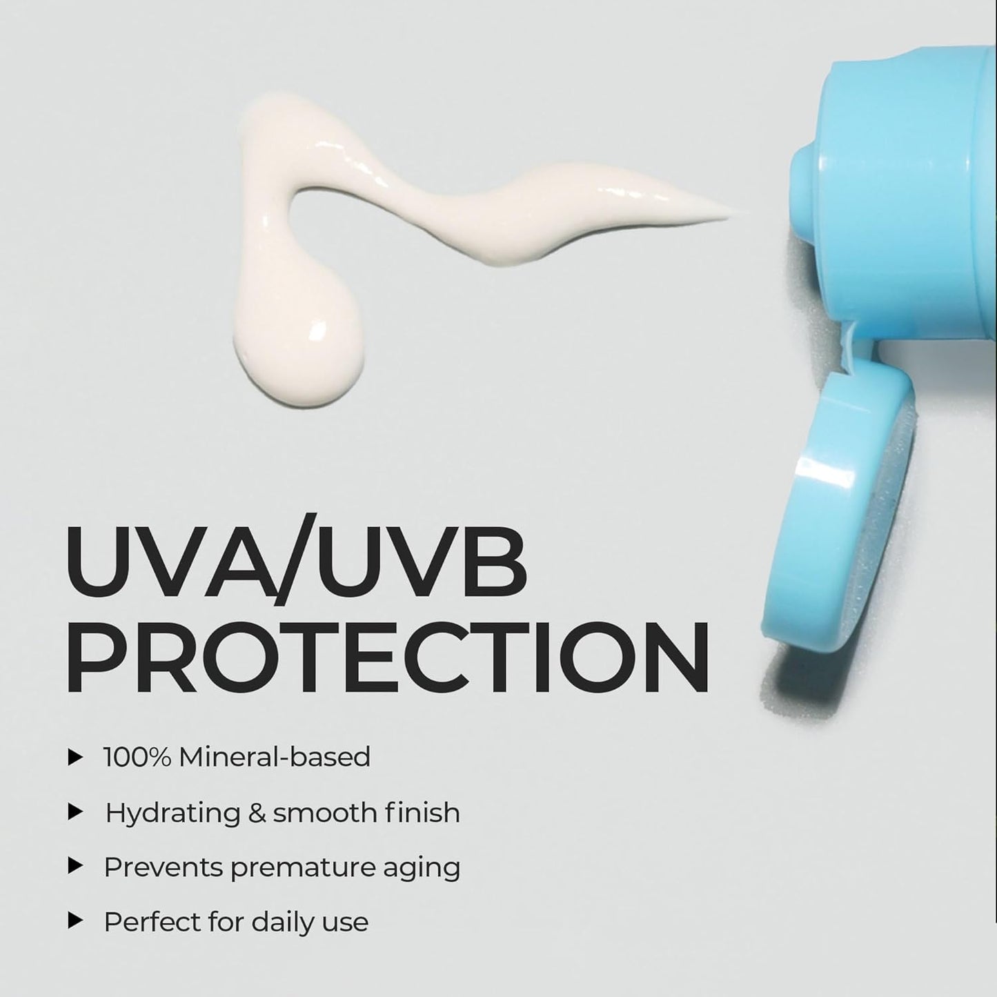 HOMMEFACE Everyday Sun Defense Broad Spectrum SPF 30 - Daily Mineral Face Moisturizer, Facial Sunscreen Lotion, Reef-Safe, Non-Greasy, 2.02 Fl. Oz.