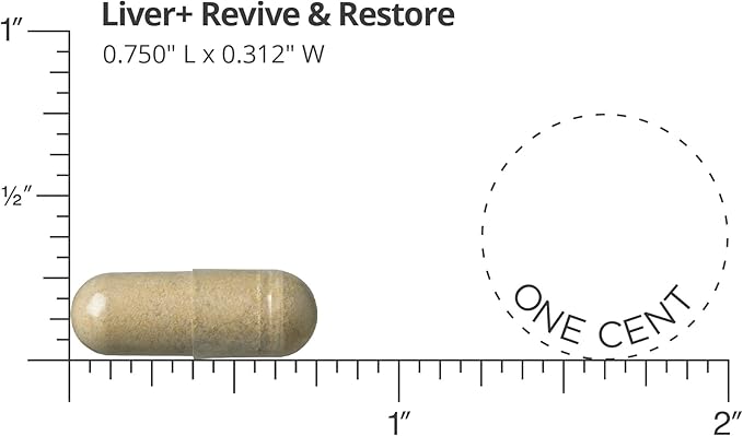 DOCTORS' PREFERRED Liver+ Revive & Restore 10-in-1 Formula 4’Liver and 60 Capsules
