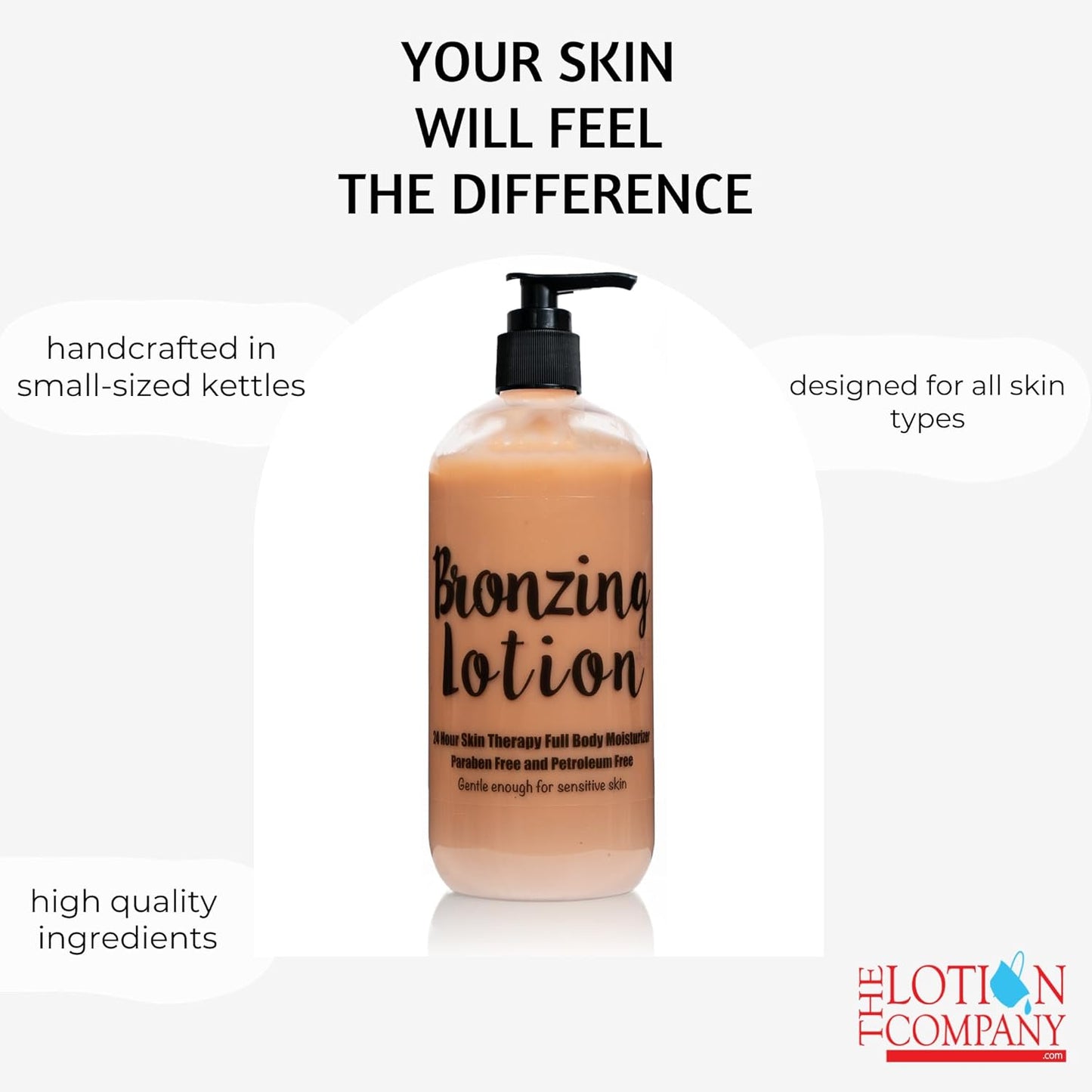 Hydrating Bronzing Lotion for a Radiant Sun-Kissed Glow – Enhances Color, Non-Greasy, Made in USA, Suitable for All Skin Types; 24 Hour Skin Therapy Body Lotion