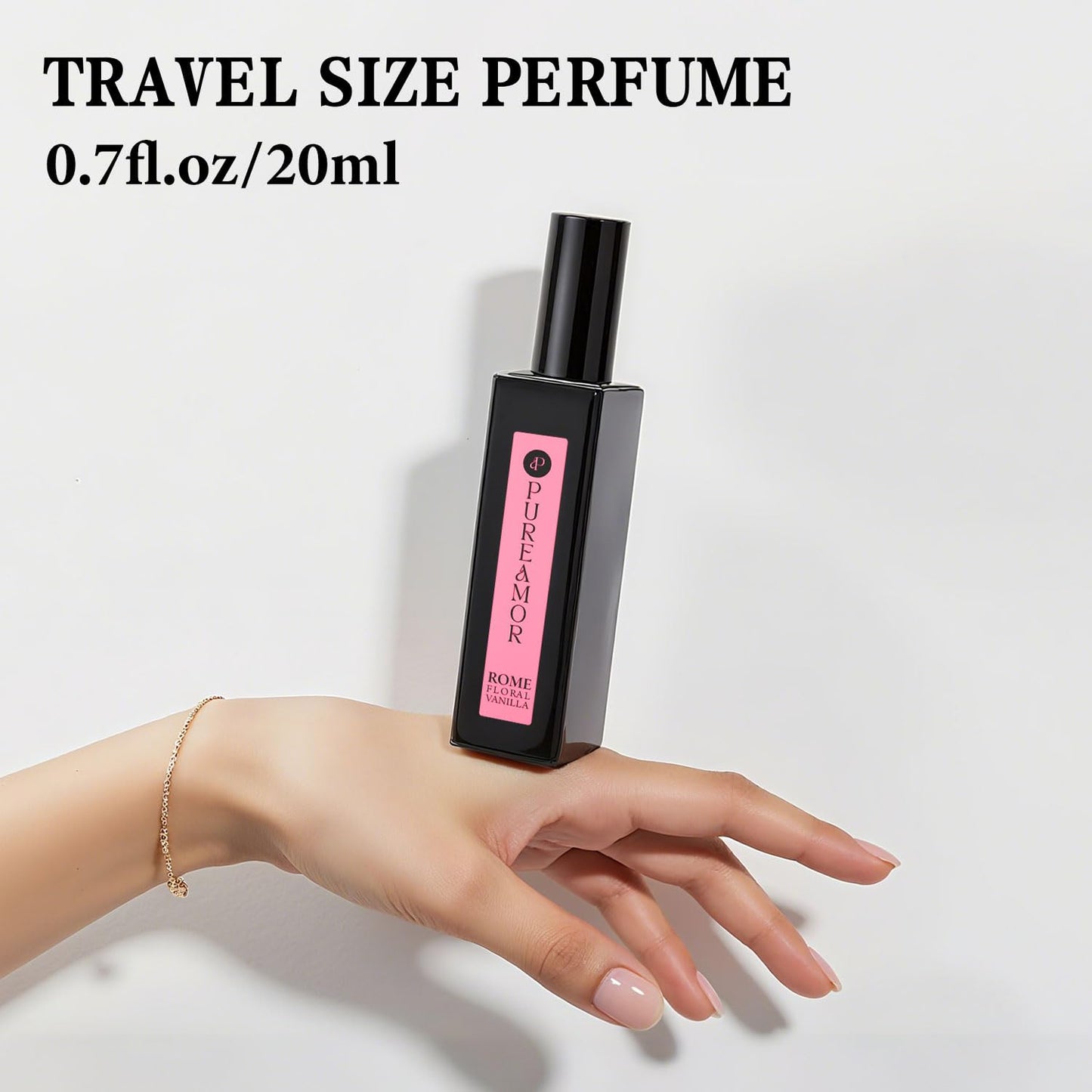 ROMAN Blossom Vanilla Perfume for Women, Cozy Floral Jasmine & Sweet Vanilla Fragrance, Long Lasting Extrait de Parfum, Advanced Fragrance Travel Size 0.7 oz/20ml Perfume Spray
