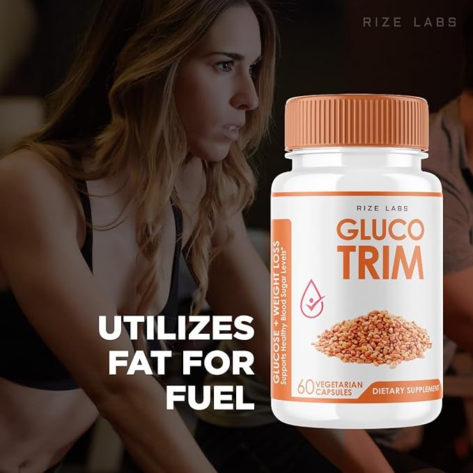 GlucoTrim - GlucoTrim Oral Capsules to Maintain Stable Healthy Levels, All-Natural Blood Dietary Supplement, GlucoTrim Advanced Formula for Optimal Health, Gluco Trim Reviews (60 Capsules)