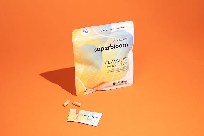 superbloom Recovery Liver Support 10 Sachets, 20 Capsules