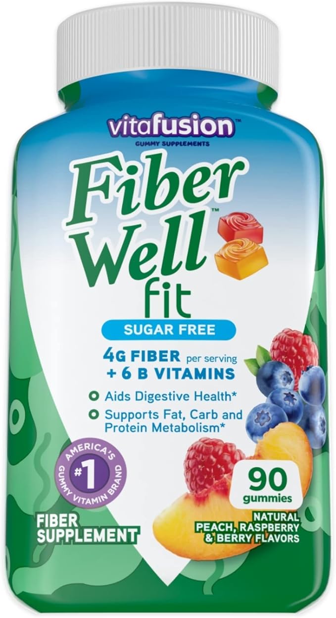Vitafusion Fiber Well + Probiotics 60 90 Count