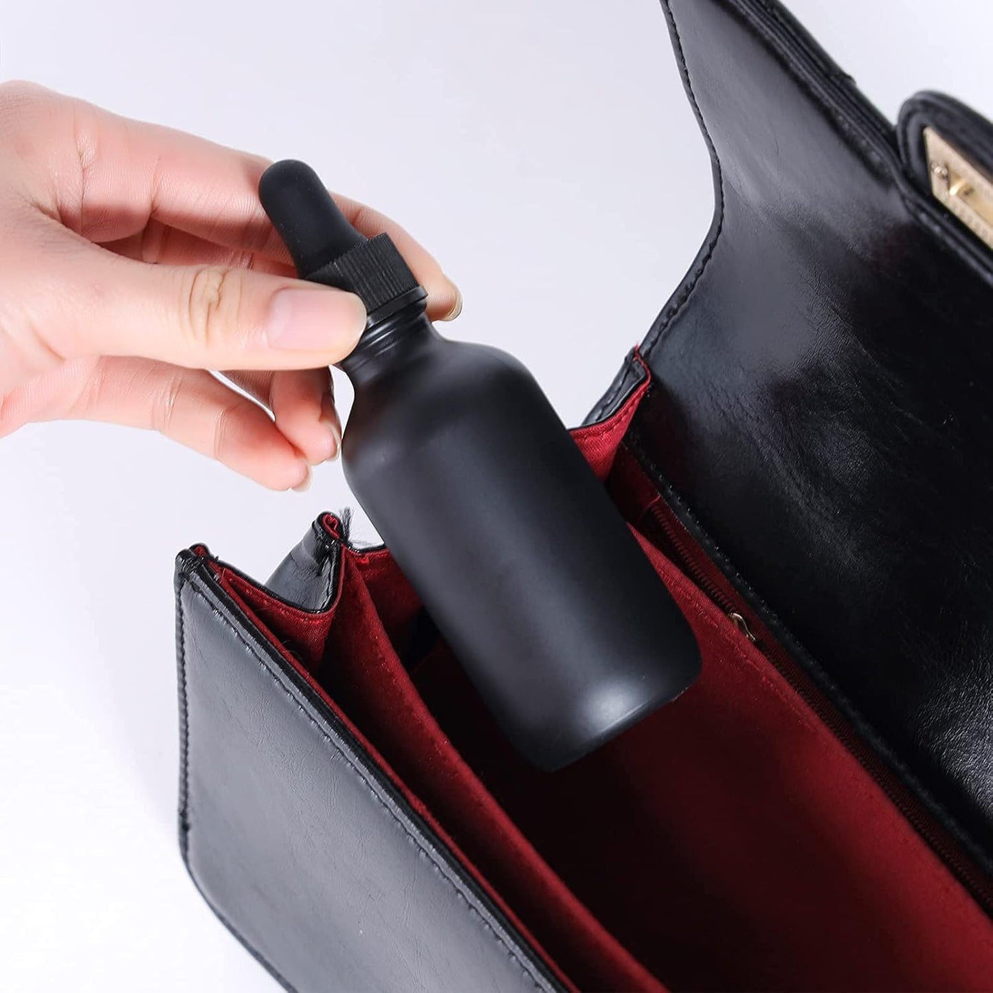 1 oz Dropper Bottle 24 Pack Amber Glass Boston Bottles 30ml with Eye Droppers Black Caps for Essential Oils, Perfume, Leak Proof Travel Bottles for Liquids